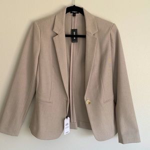 Express One Button Taupe Blazer